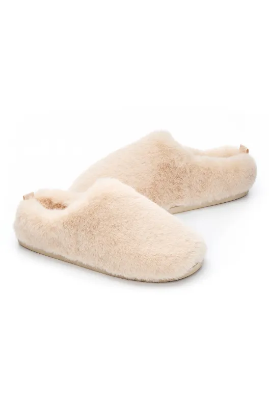 Ariana Luxury Faux Fur Mule Slippers