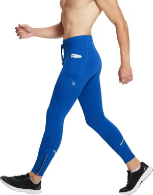 baleaf Men's Winter Running Tights Thermal Cycling Pants Water Resistant Pockets Zipper Legs Cold Weather
