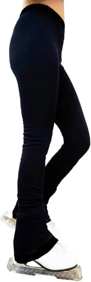 Figure Skating Practice Pants – Polar Fleece Thermal Black – Blue – Purple UGSP2 ice Skating Pants for Girls Women