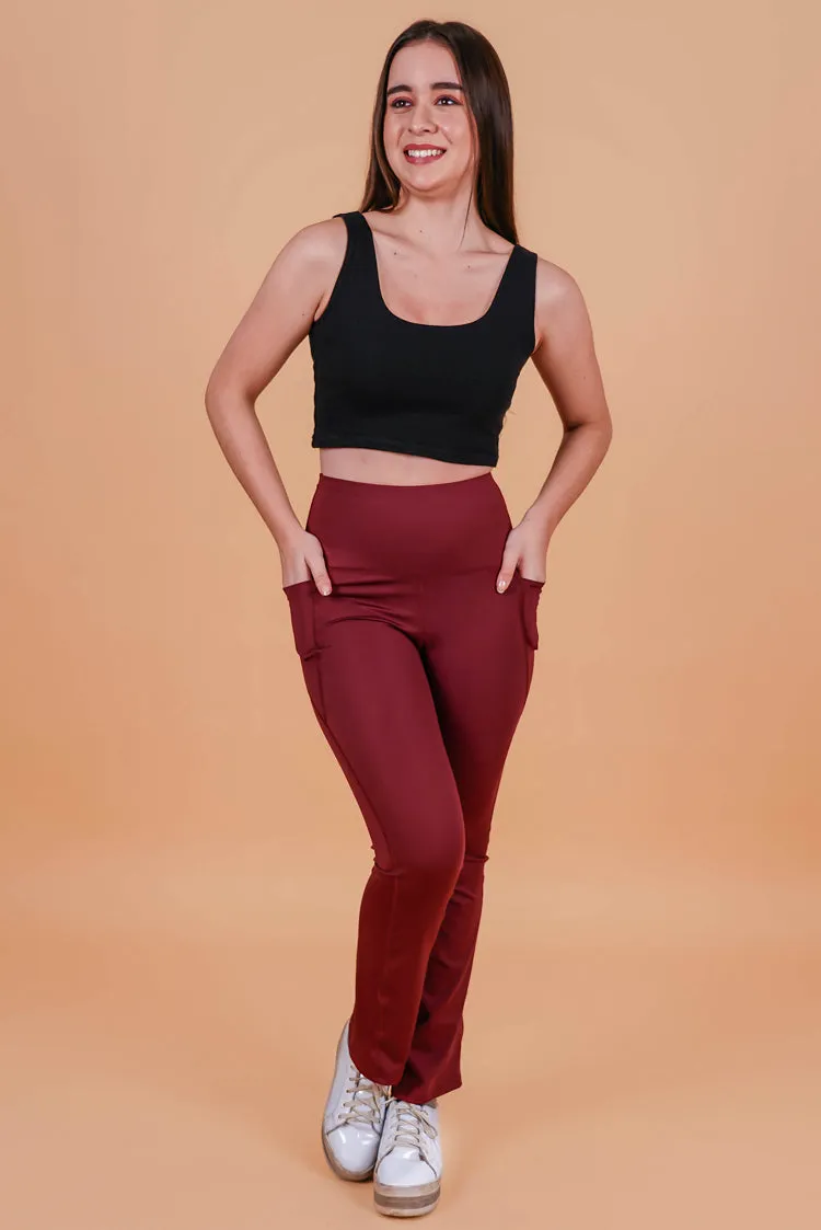 Flared Full Length Leggings for Gym | Yoga | Stepping out Blue