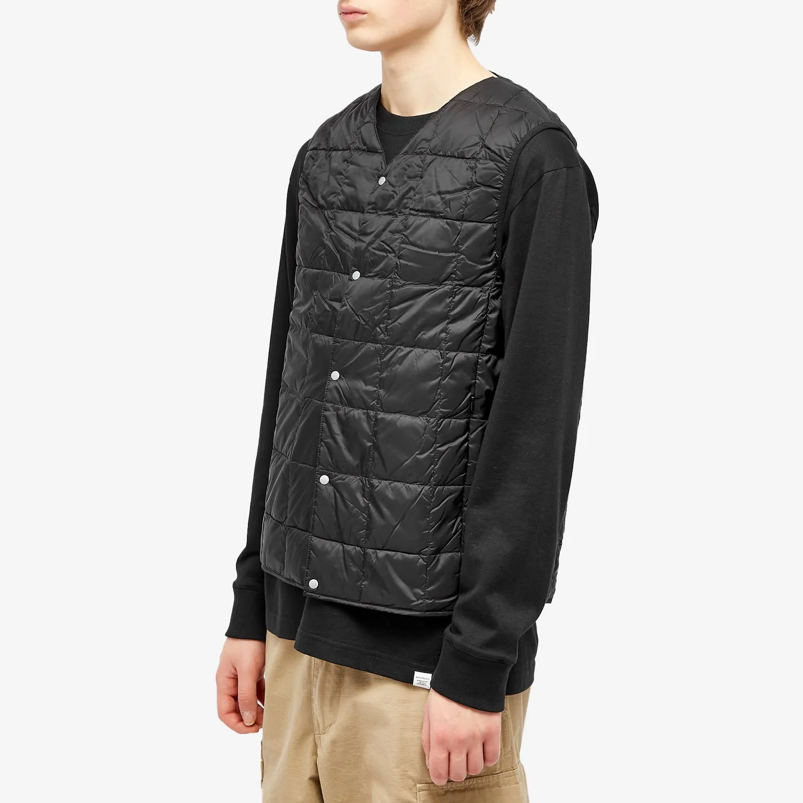 Insulated vest Taion V-neck Down, black