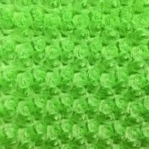 Lime Rich Rose Rosette Floral Minky Fabric | Super Soft Fabric