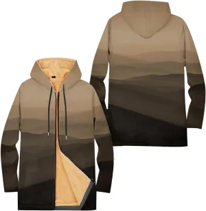 Mens Winter Jackets For Vintage Hoodies Padded Fashion Zip Up Long Sleeve Graphic Thickened Workout Cotton Coats