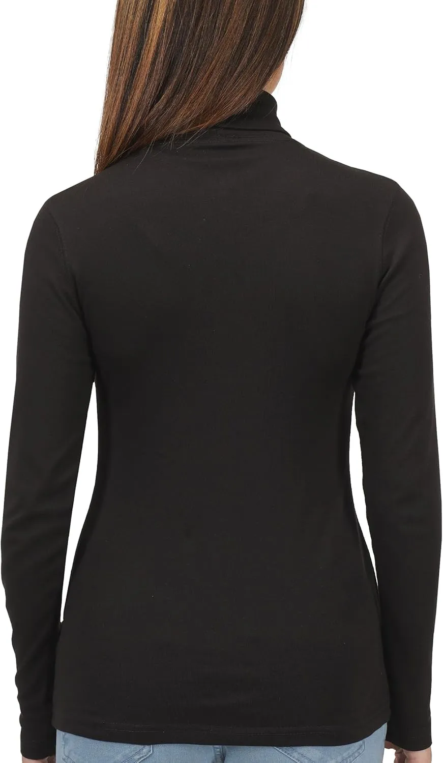 NY Threads Womens Turtleneck Long Sleeve Shirt Slim Fit Thermal Base Layer Tops